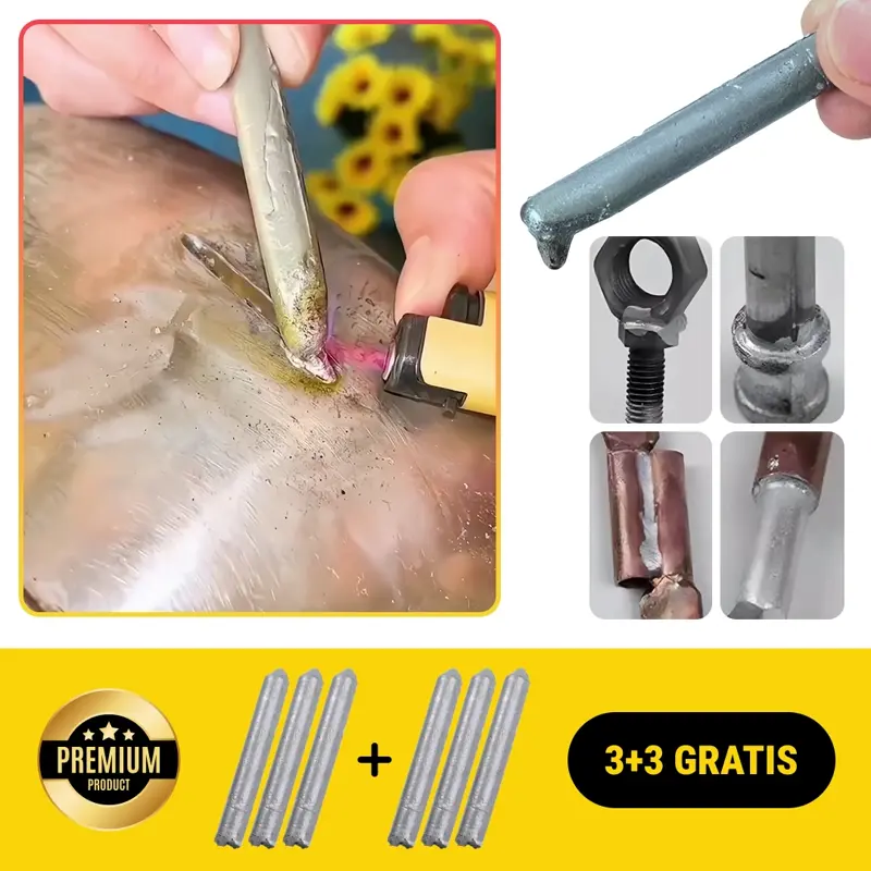 BRAZERODS™ АЛУМИНИЕВИ ПРЪТОВЕ ЗА ЗАВАРЯВАНЕ И ПОЯВАНЕ - 3+3 БЕЗПЛАТНО!