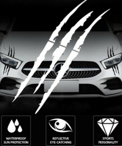 MONSTERCLAW™ СВЕТЛООТРАЗИТЕЛНИ СТИКЕРИ ЗА КОЛА - 4 БР.