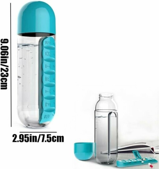 PILLFLASK™ БУТИЛКА ЗА ВОДА 600МЛ PILLBOX - Image 3