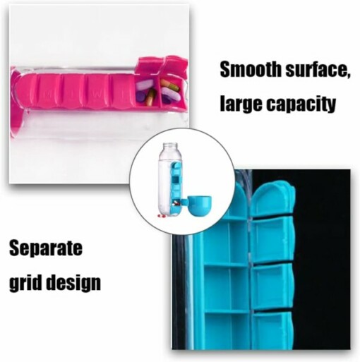 PILLFLASK™ БУТИЛКА ЗА ВОДА 600МЛ PILLBOX - Image 4