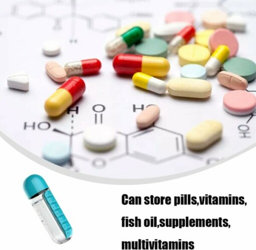 PILLFLASK™ БУТИЛКА ЗА ВОДА 600МЛ PILLBOX - Image 5