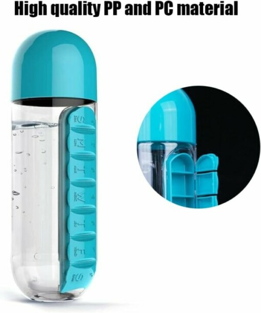 PILLFLASK™ БУТИЛКА ЗА ВОДА 600МЛ PILLBOX - Image 6