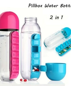PILLFLASK™ БУТИЛКА ЗА ВОДА 600МЛ PILLBOX