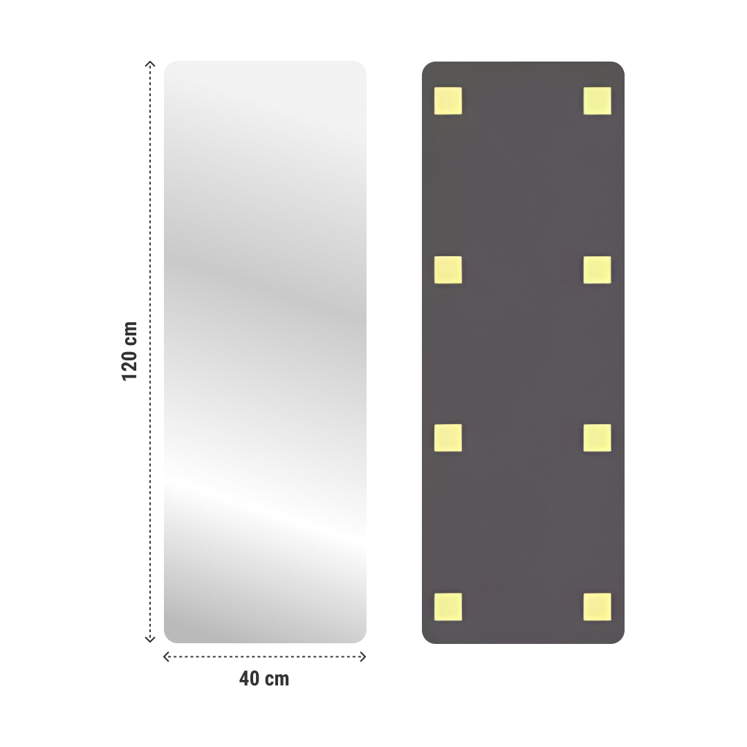 MirrorFlex™ гъвкаво акрилно самозалепващо се огледало 120 x 40 см - Image 6