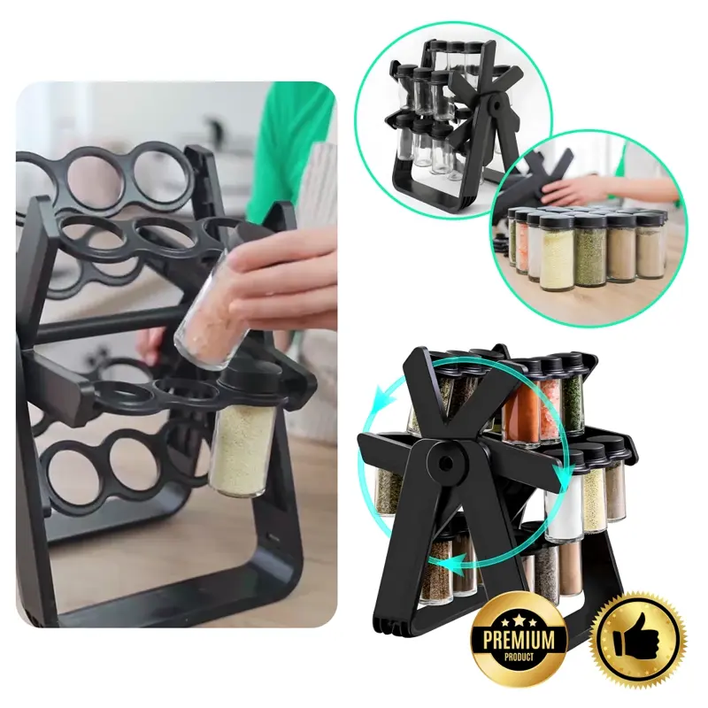 SpicePro™ - Въртящ се органайзер за подправки