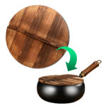 Дървен капак за уок с диаметър 26 см