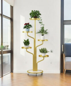 Alternative view of Floro™ - Елегантна стойка за растения с 5 нива с колела