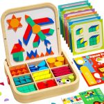 MosaicBox™ - Дървен Магнитен Танрам Комплект – 288 Части